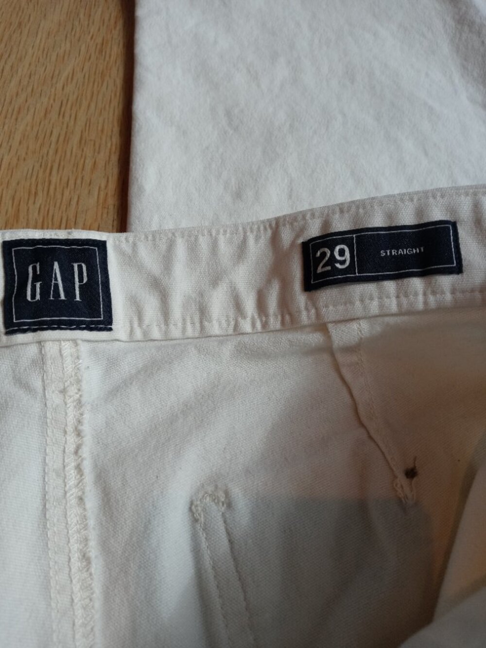 GAP mens straight fit utility pants in natural (sz29) - Picture 7 of 16